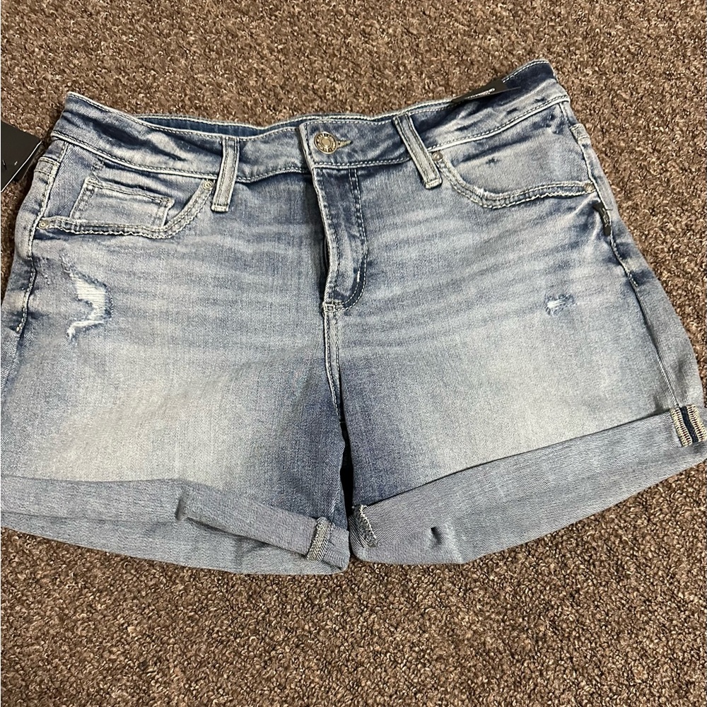 Silver Jeans Light Blue Denim Shorts